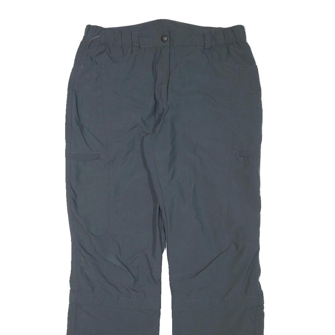 TREVOLUTION Womens Regular Fit Grey Polyester Blend Zip Trousers W31 L31 Outdoor