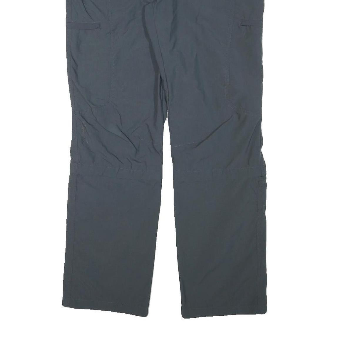 TREVOLUTION Womens Regular Fit Grey Polyester Blend Zip Trousers W31 L31 Outdoor