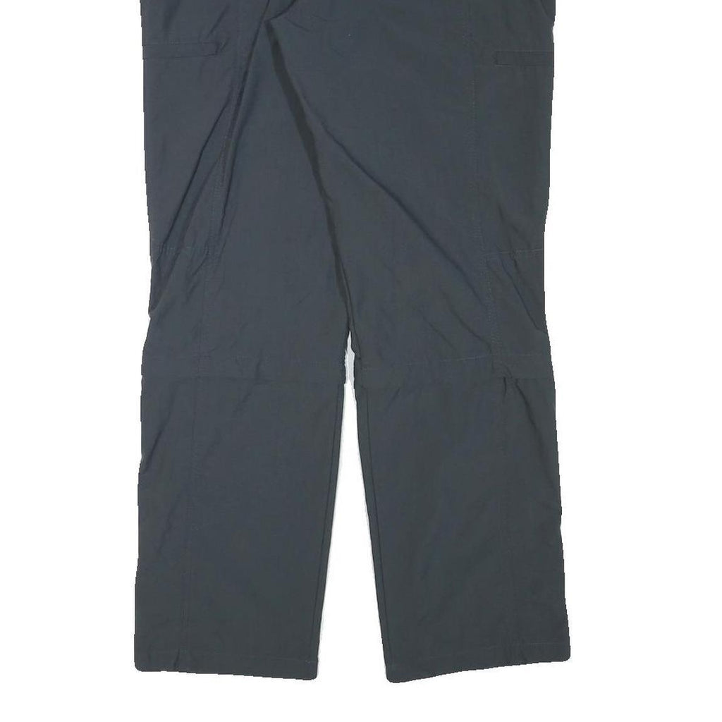 TREVOLUTION Womens Regular Fit Grey Polyester Blend Zip Trousers W31 L31 Outdoor