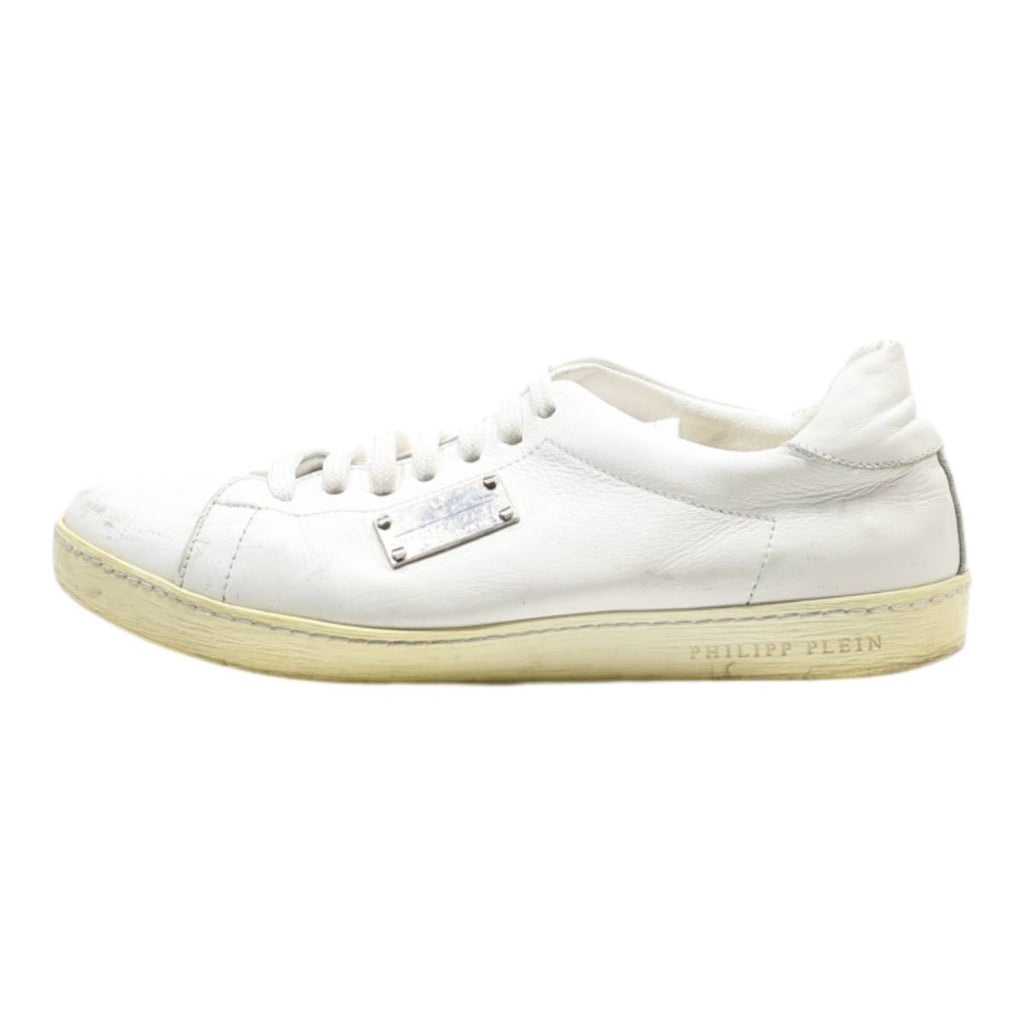 PHILIPP PLEIN Sneaker Trainers White Leather Mens UK 6