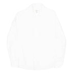 GANT Womens Plain Shirt White Long Sleeve UK 10
