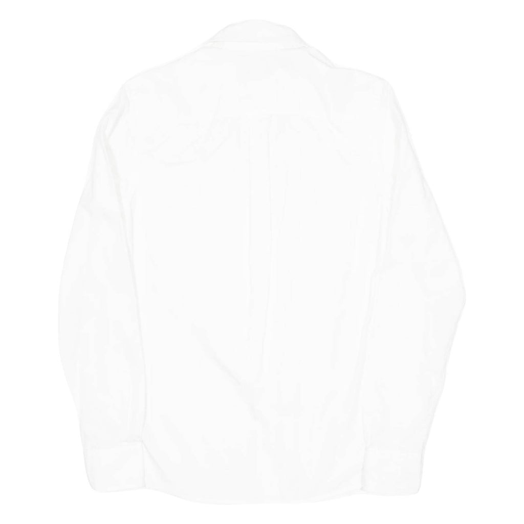 GANT Womens Plain Shirt White Long Sleeve UK 10