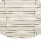 O'NEILL Mens Beige & Brown Striped Shirt XL Button Down Cotton Blend Casual