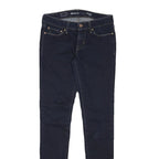 LEVI'S Womens Slim Blue Denim Plain Slim Zip W26 L30 Skinny Jeans