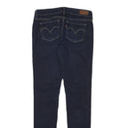 LEVI'S Womens Slim Blue Denim Plain Slim Zip W26 L30 Skinny Jeans