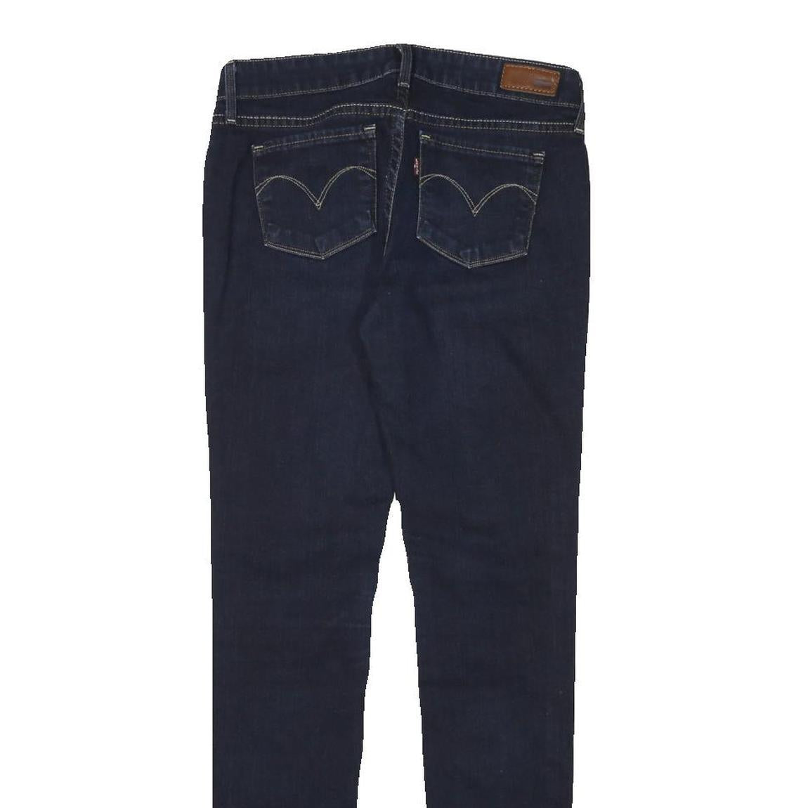 LEVI'S Womens Slim Blue Denim Plain Slim Zip W26 L30 Skinny Jeans