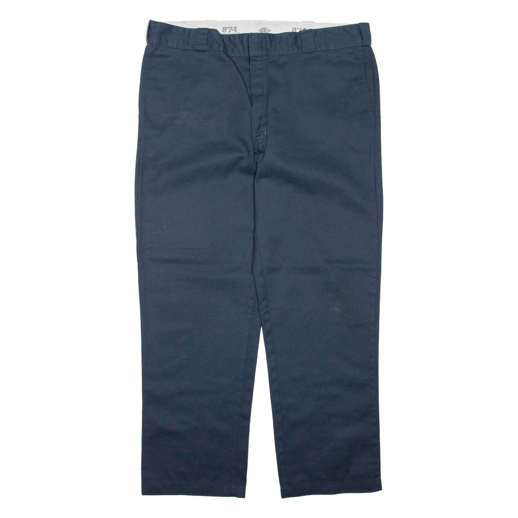 DICKIES Mens Trousers Blue Regular Straight W40 L30