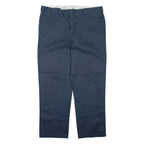 DICKIES Mens Trousers Blue Regular Straight W40 L30