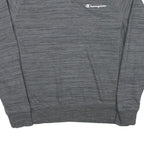 CHAMPION Mens Grey Crew Neck L Sweatshirt Cotton Blend Casual Athletic Pullover