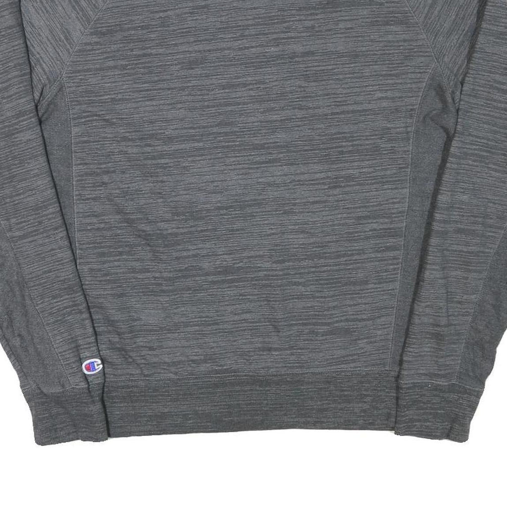CHAMPION Mens Grey Crew Neck L Sweatshirt Cotton Blend Casual Athletic Pullover