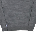 CHAMPION Mens Grey Crew Neck L Sweatshirt Cotton Blend Casual Athletic Pullover