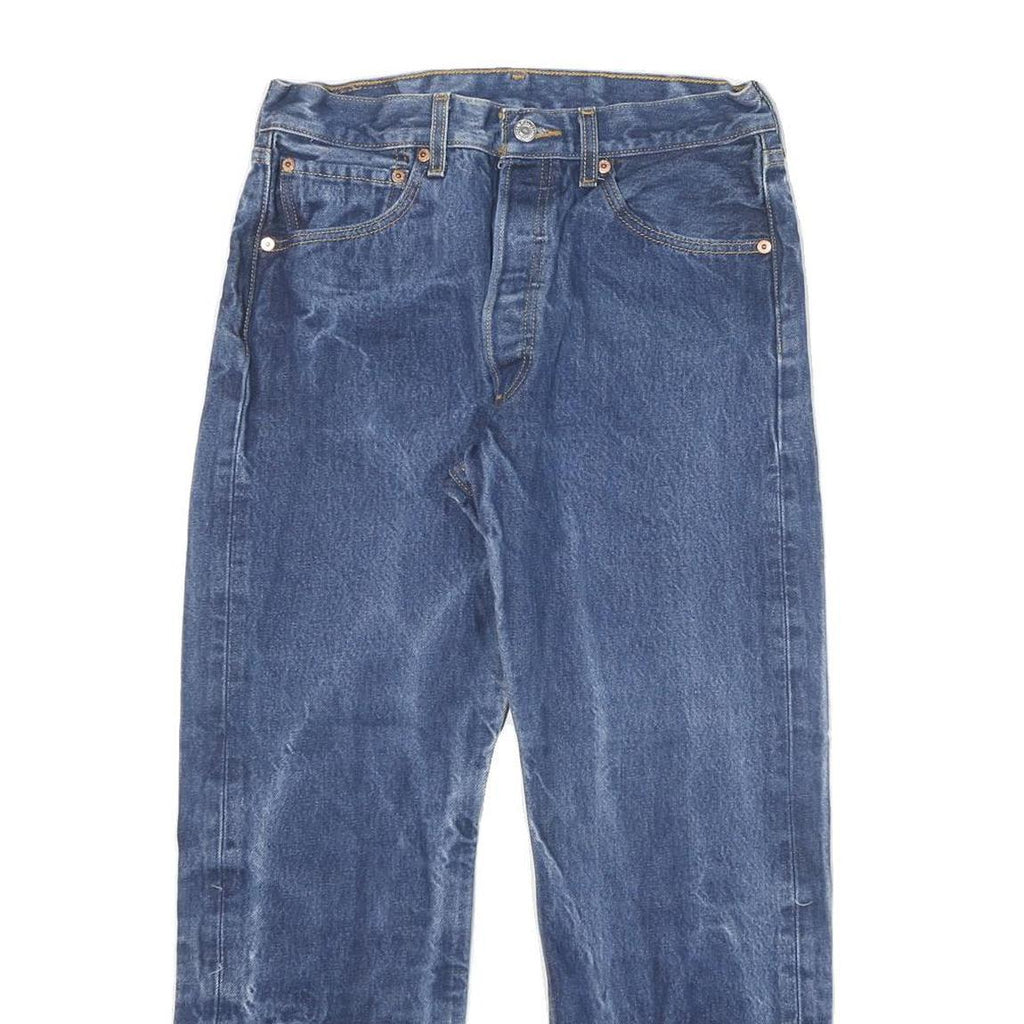 LEVI'S 501 Mens Jeans Blue Regular Straight Denim Medium W29 L27 Classic Fit