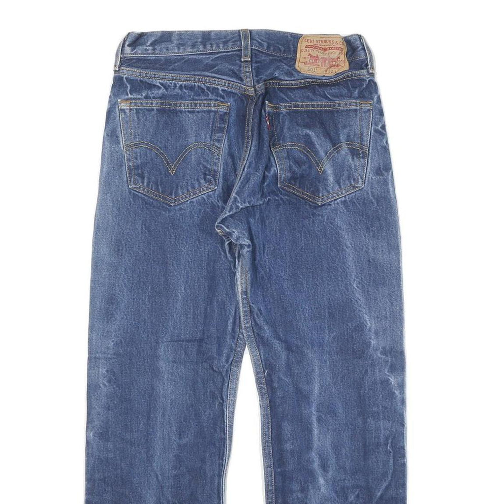 LEVI'S 501 Mens Jeans Blue Regular Straight Denim Medium W29 L27 Classic Fit