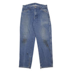 DICKIES Mens Blue Regular Straight Denim Light W33 L32 Cotton Workwear Jeans