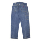 DICKIES Mens Blue Regular Straight Denim Light W33 L32 Cotton Workwear Jeans