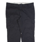 DICKIES Cargo Workwear Mens Trousers Black Regular Straight W42 L30