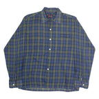 AIRMAN Mens Shirt Blue Check Long Sleeve M