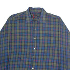 AIRMAN Mens Shirt Blue Check Long Sleeve M