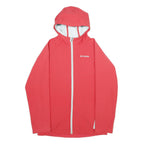 COLUMBIA Womens Red Pink Hooded Zip Jacket XL Softshell Plain Lightweight