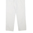 TOMMY HILFIGER Mens Cotton Blend White Regular Fit Straight Trousers W30 L28