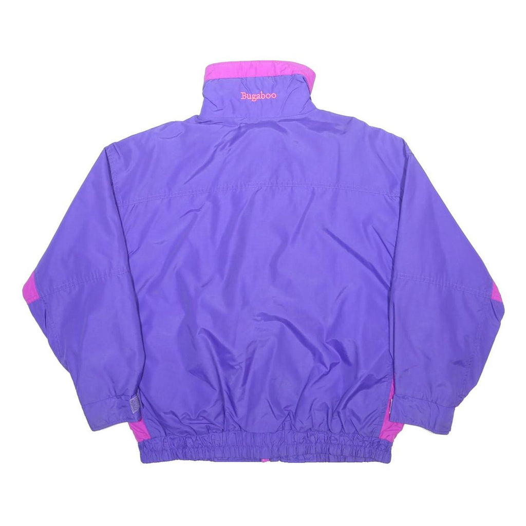 COLUMBIA Womens Purple & Pink Outdoor Jacket L Nylon Casual Button Closure