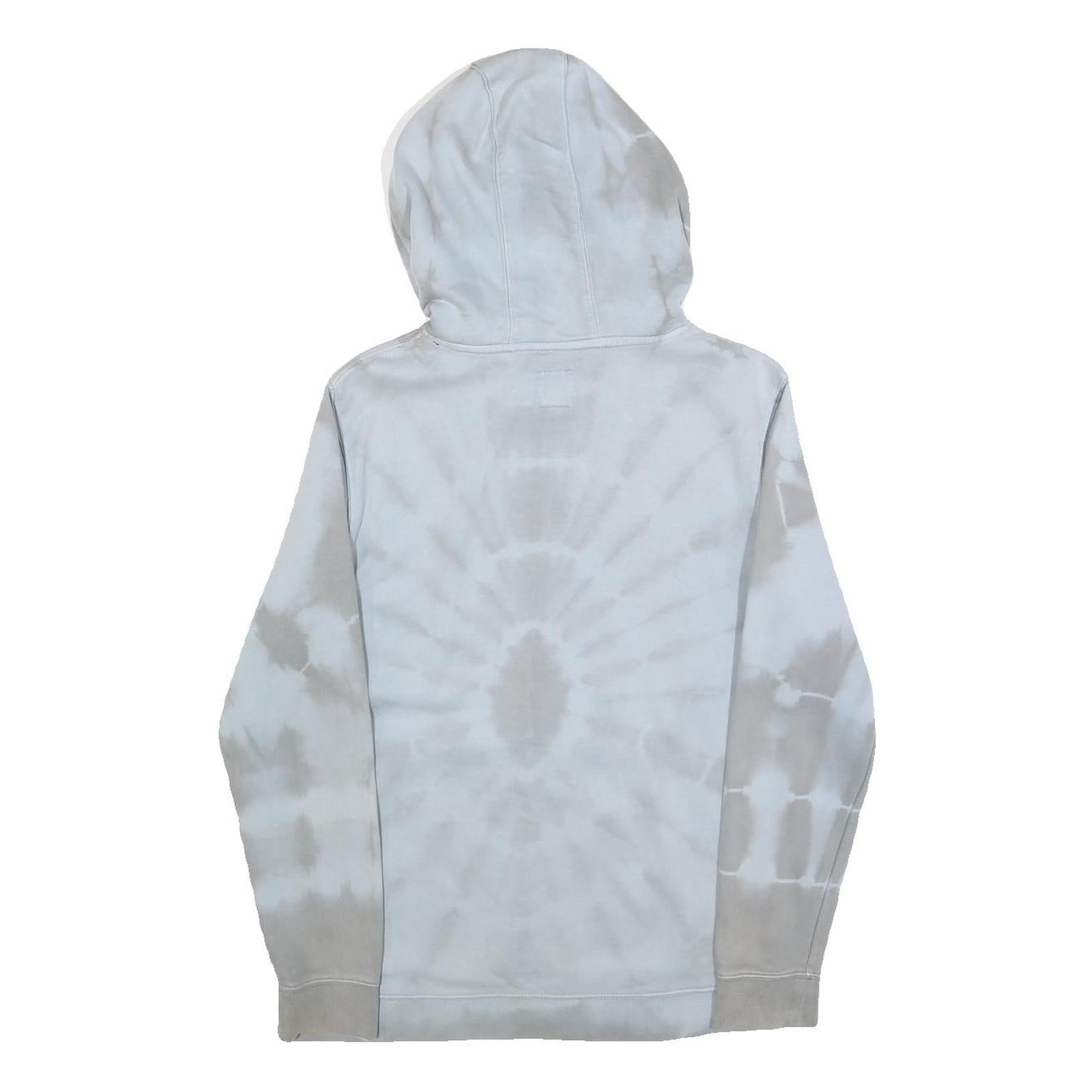 VANS Boys Blue & Grey Tie Dye Pullover Hoodie L Cotton Casual Warm