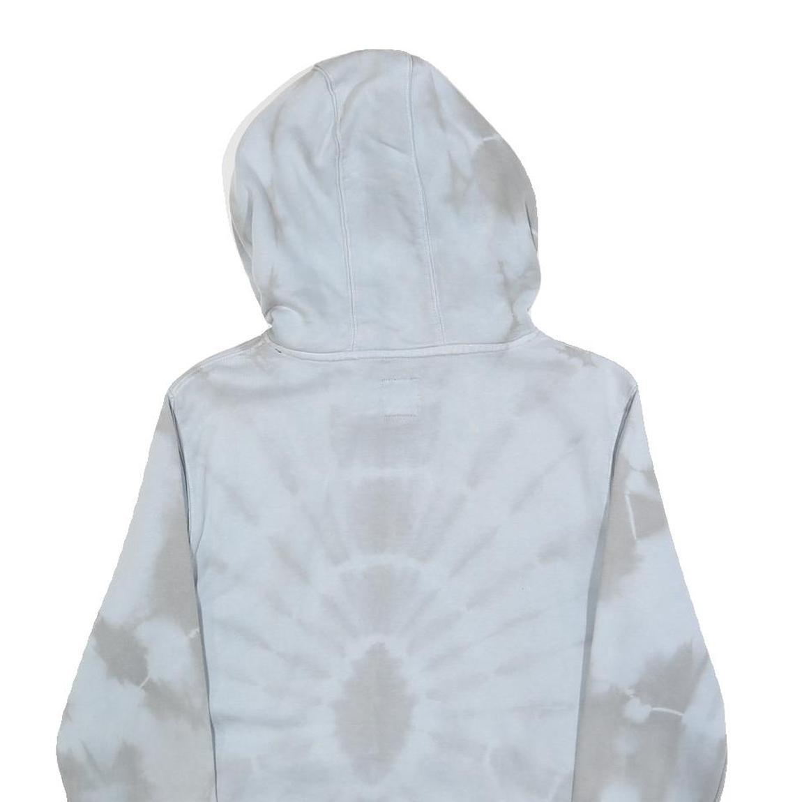 VANS Boys Blue & Grey Tie Dye Pullover Hoodie L Cotton Casual Warm