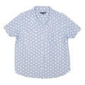 TOMMY HILFIGER Womens Blue & White Polka Dot Shirt XL Casual Cotton Blend Button
