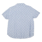 TOMMY HILFIGER Womens Blue & White Polka Dot Shirt XL Casual Cotton Blend Button