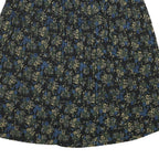 SAG HARBOR Womens Black Floral Pleated Midi Polyester Blend Skirt XL