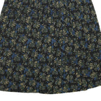 SAG HARBOR Womens Black Floral Pleated Midi Polyester Blend Skirt XL