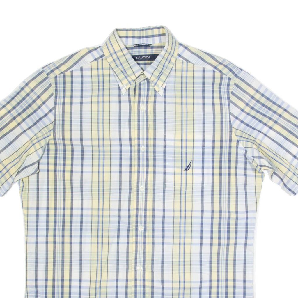 NAUTICA Mens Shirt Blue Check M