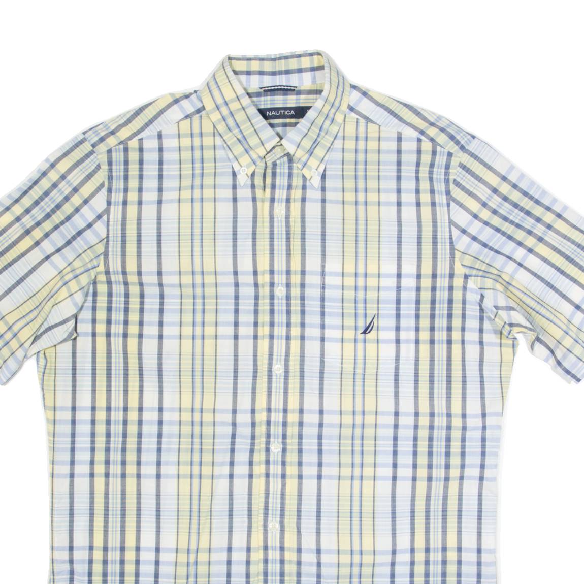 NAUTICA Mens Shirt Blue Check M