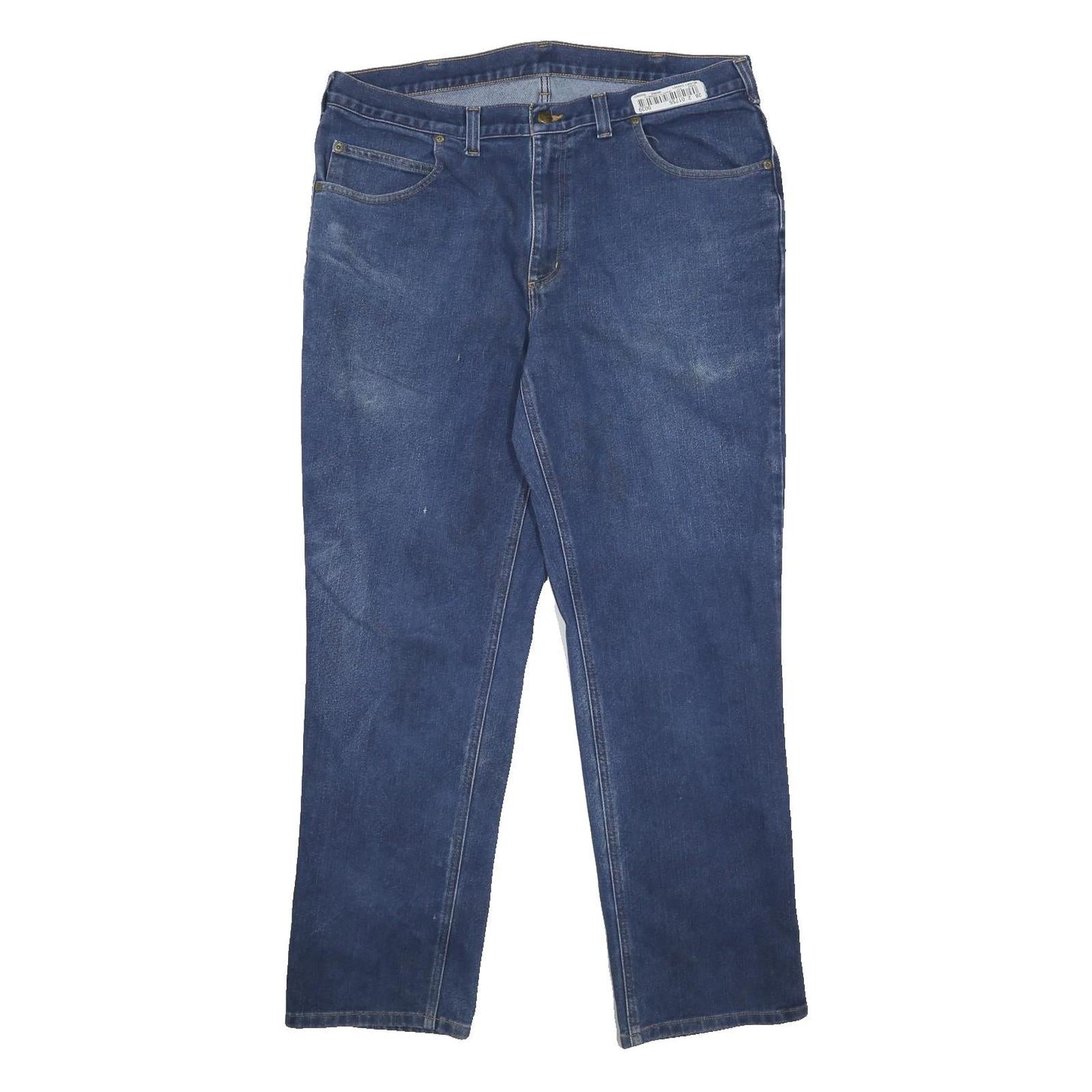 CARHARTT Mens Jeans Blue Regular Straight Denim Medium W38 L32 Workwear