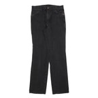 WRANGLER Mens Regular Black Cotton Blend Denim Jeans W32 L34 Zip Pocket