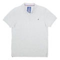 KANGOL Mens Grey Short Sleeve Plain Polo Shirt M British Fit Cotton Casual