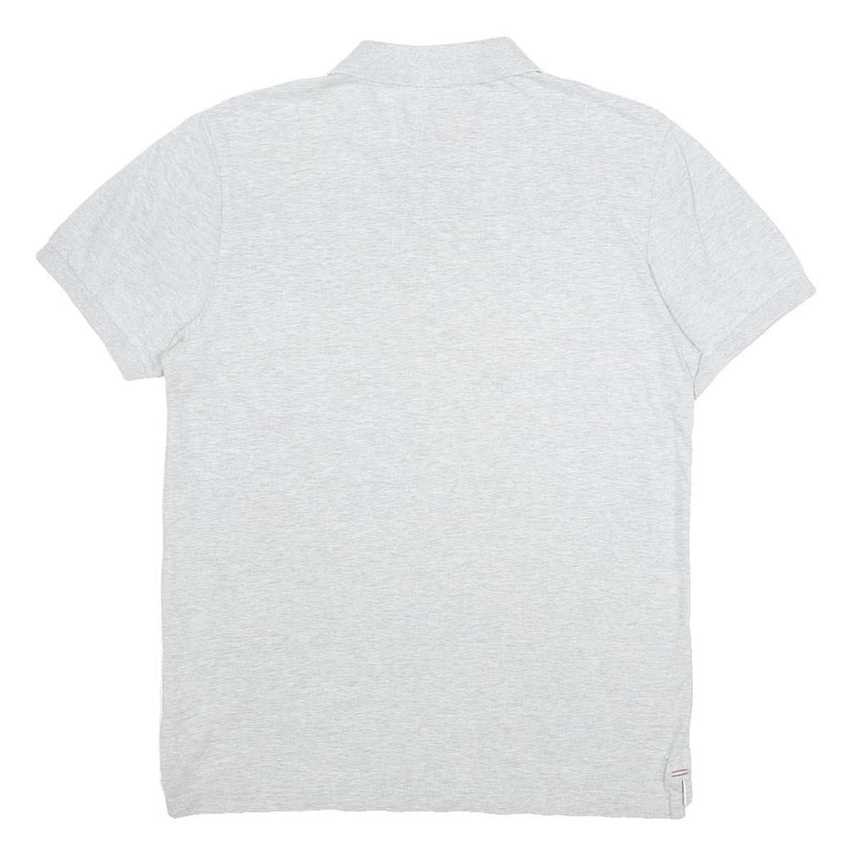 KANGOL Mens Grey Short Sleeve Plain Polo Shirt M British Fit Cotton Casual