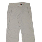MAMMUT Womens Regular Beige Polyester Blend Trousers W30 L29 Outdoor Zip Pockets