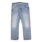 LEVI'S 501 Mens Jeans Blue Regular Straight Denim Light W36 L30 Classic Button