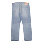 LEVI'S 501 Mens Jeans Blue Regular Straight Denim Light W36 L30 Classic Button