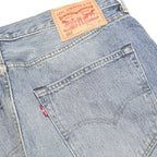 LEVI'S 501 Mens Jeans Blue Regular Straight Denim Light W36 L30 Classic Button
