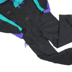 COLUMBIA Mens Black & Teal Dungarees Relaxed Polyester M W36 L30 Outdoor Winter