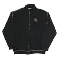 ATLAS FOR MEN Mens Black Cotton Blend Zip Jacket 2XL Casual Everyday Wear