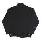 ATLAS FOR MEN Mens Black Cotton Blend Zip Jacket 2XL Casual Everyday Wear