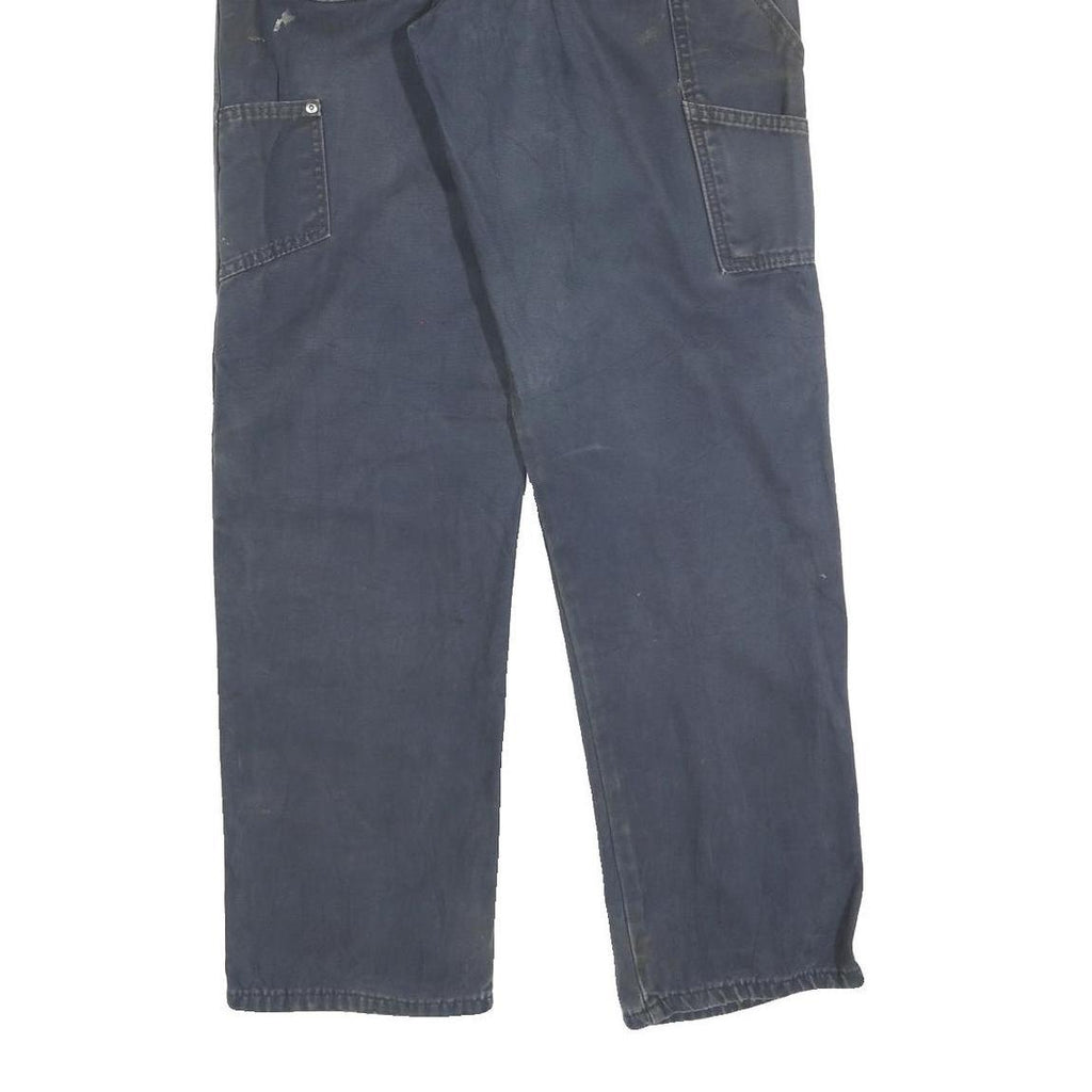 DICKIES Mens Relaxed Blue Jeans Denim W34 L34 Workwear Zip Closure