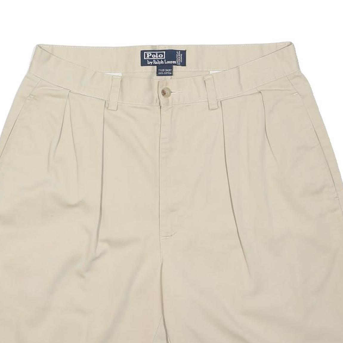 POLO RALPH LAUREN Mens Shorts Beige Casual Plain M W39 Relaxed Fit