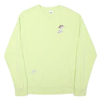 ADIDAS Mens Yellow Cotton Blend Crew Neck M Sweatshirt Casual Pullover