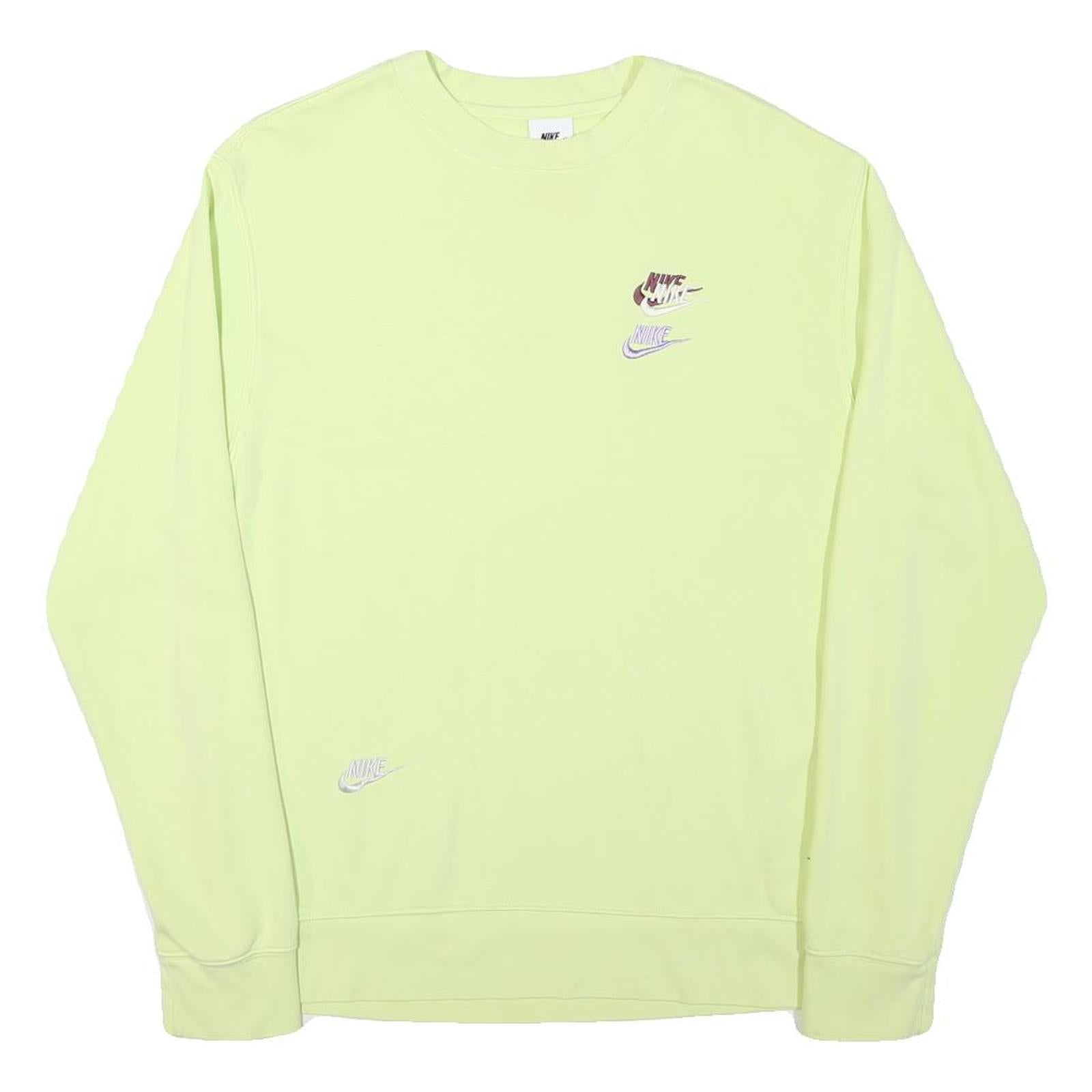 ADIDAS Mens Yellow Cotton Blend Crew Neck M Sweatshirt Casual Pullover