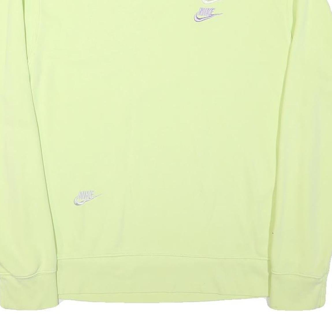 ADIDAS Mens Yellow Cotton Blend Crew Neck M Sweatshirt Casual Pullover