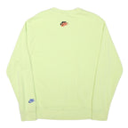 ADIDAS Mens Yellow Cotton Blend Crew Neck M Sweatshirt Casual Pullover